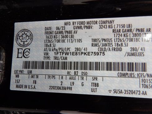 Used 2023 Ford F150 XLT w/ Equipment Group 302A High AWD/4WD image 58
