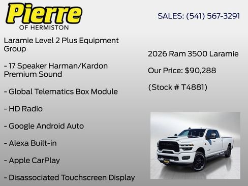 New 2026 RAM 3500 Laramie AWD/4WD image 30