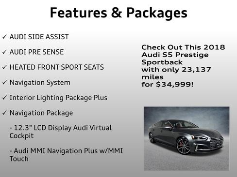 Used 2018 Audi S5 Prestige image 8