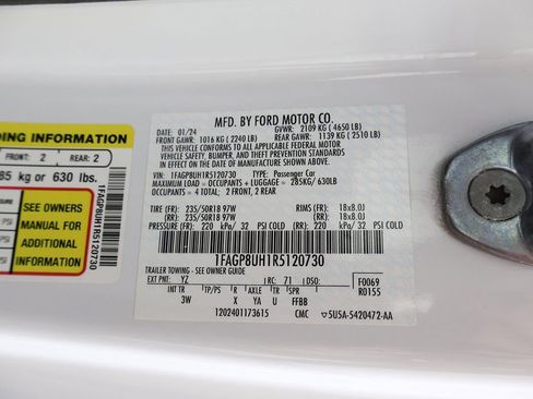 Used 2024 Ford Mustang Premium RWD image 50