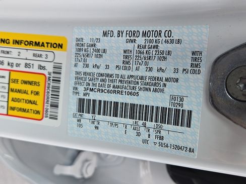 Certified 2024 Ford Bronco Sport Outer Banks AWD/4WD image 25