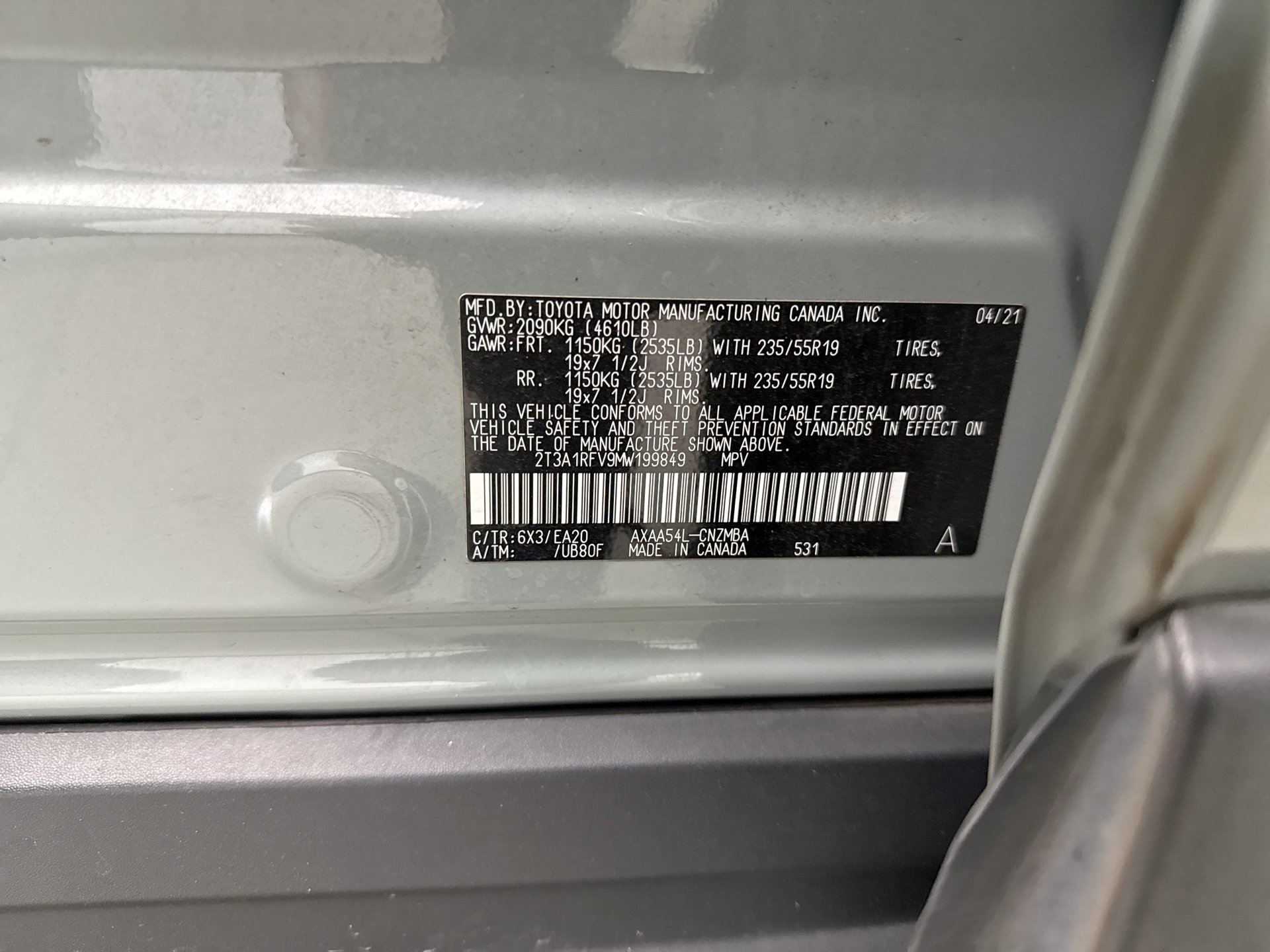 Used 2021 Toyota RAV4 XLE Premium AWD/4WD image 11