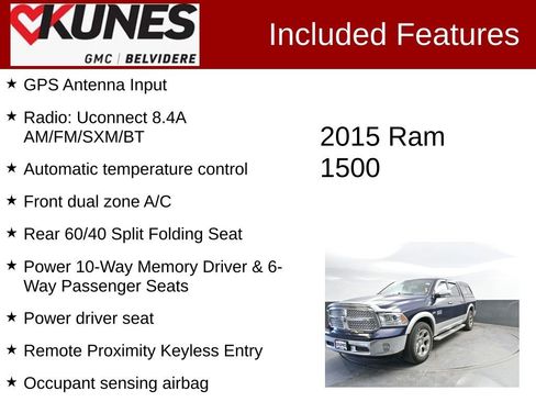 Used 2015 RAM 1500 Laramie w/ Convenience Group image 2