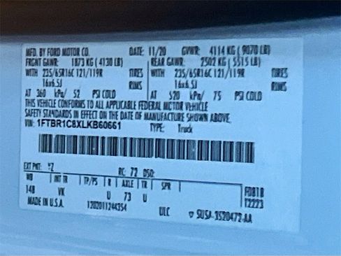 Used 2020 Ford Transit 250 Medium Roof w/ Load Area Protection Package image 28