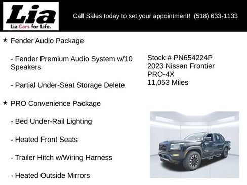 Used 2023 Nissan Frontier PRO-4X w/ Pro Convenience Package AWD/4WD image 6