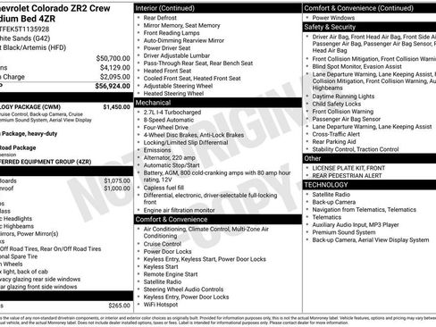 Used 2026 Chevrolet Colorado ZR2 w/ Technology Package image 6