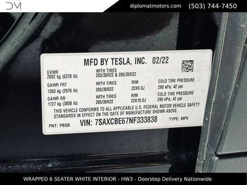 Used 2022 Tesla Model X Plaid AWD/4WD image 49