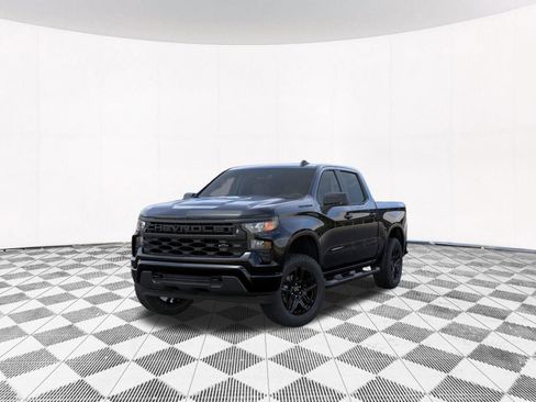 New 2026 Chevrolet Silverado 1500 Custom w/ Turbomax Blackout Package AWD/4WD image 2