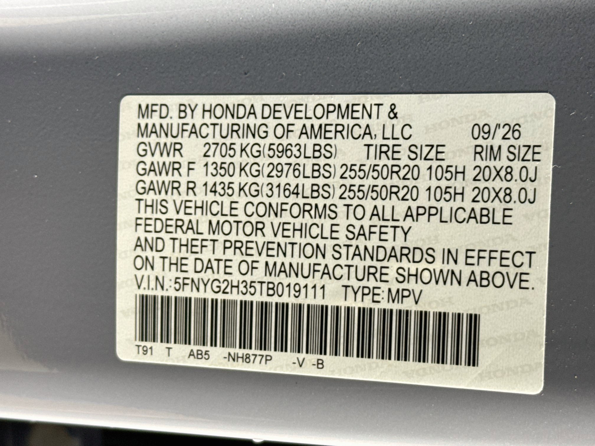 New 2026 Honda Pilot Sport image 39