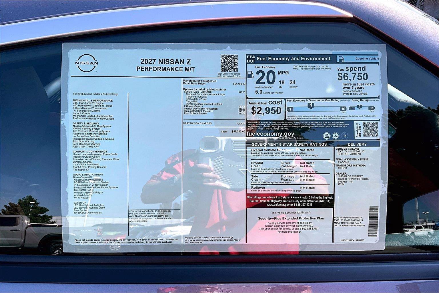 New 2027 Nissan Z Performance RWD image 14