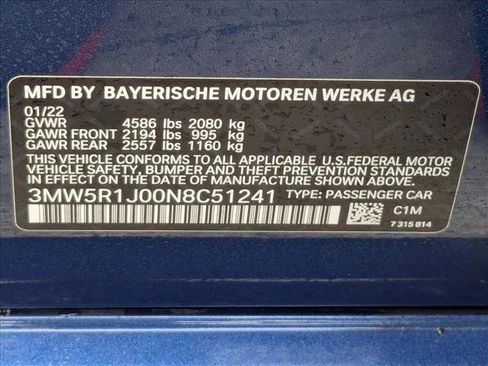 Used 2022 BMW 330i Sedan w/ Driving Assistance Package RWD image 23