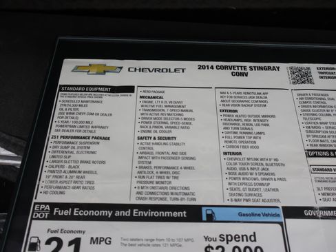 Used 2014 Chevrolet Corvette Stingray Convertible w/ 3LT Preferred Equipment Group RWD image 27