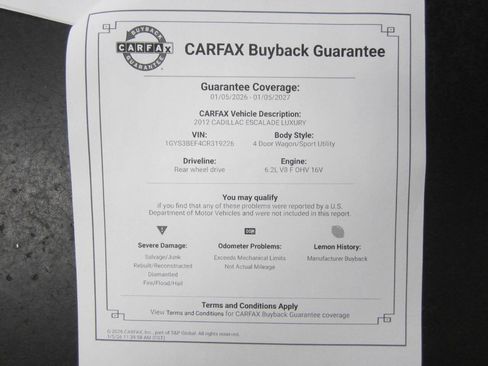 Used 2012 Cadillac Escalade Luxury image 42