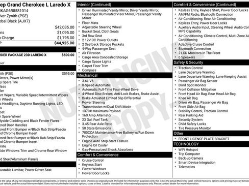 Used 2024 Jeep Grand Cherokee L Laredo AWD/4WD image 4