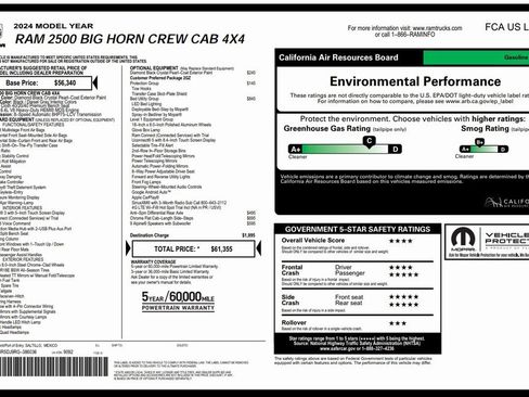 Certified 2024 RAM 2500 Big Horn w/ Bed Utility Group image 4