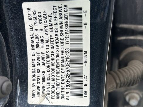 Used 2016 Honda Civic LX image 11