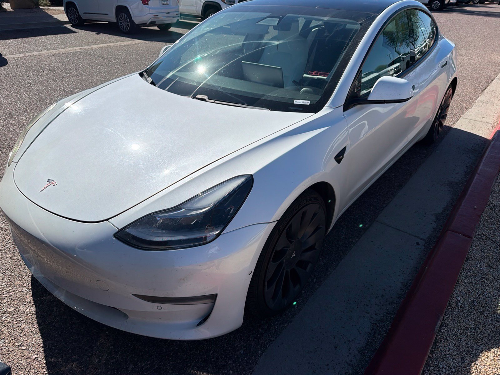 Used 2021 Tesla Model 3 Performance AWD/4WD image 1