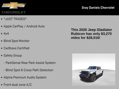 Used 2020 Jeep Gladiator Rubicon image 7