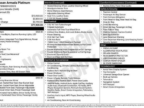 Certified 2025 Nissan Armada Platinum image 7