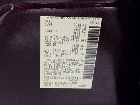 Used 2020 Nissan Murano Platinum image 32