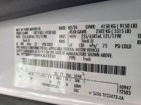 Used 2024 Ford Transit 250 Low Roof w/ Exterior Upgrade Package image 14