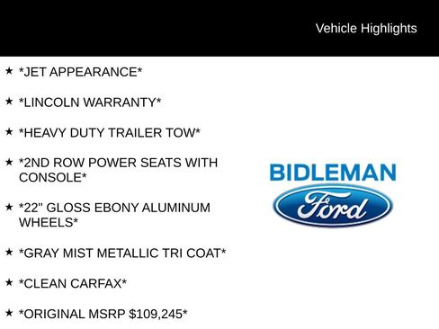 Used 2025 Lincoln Navigator Reserve w/ Jet Appearance Package image 3