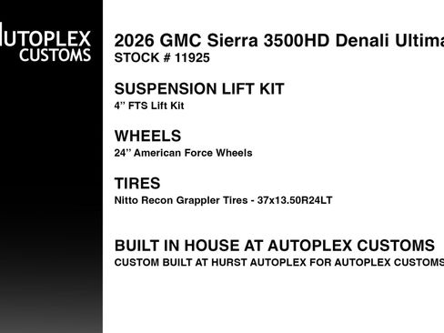 Used 2026 GMC Sierra 3500 Denali Ultimate AWD/4WD image 2