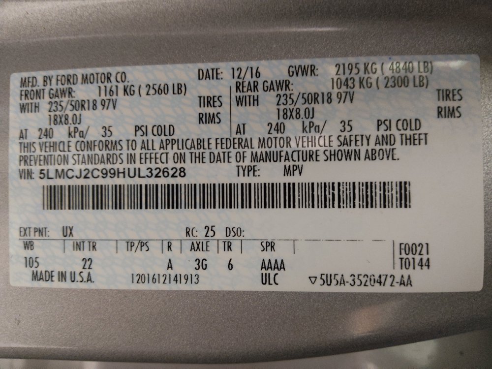 Used 2017 Lincoln MKC Select w/ Select Plus Package FWD image 33