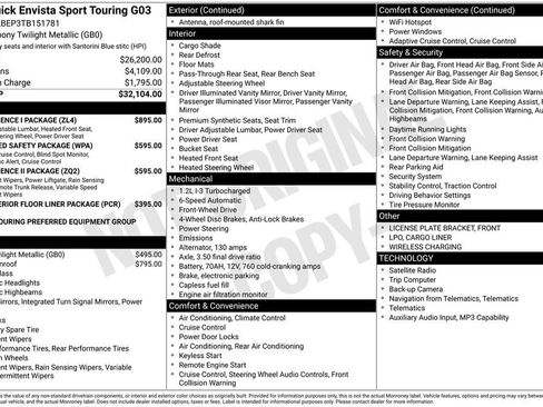 New 2026 Buick Envista Sport Touring w/ Convenience I Package FWD image 47