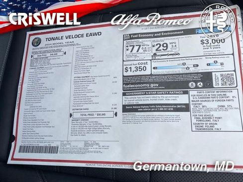New 2024 Alfa Romeo Tonale Veloce image 49