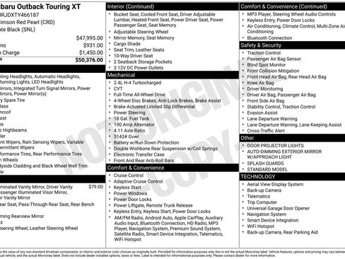 New 2026 Subaru Outback Touring XT AWD/4WD image 4