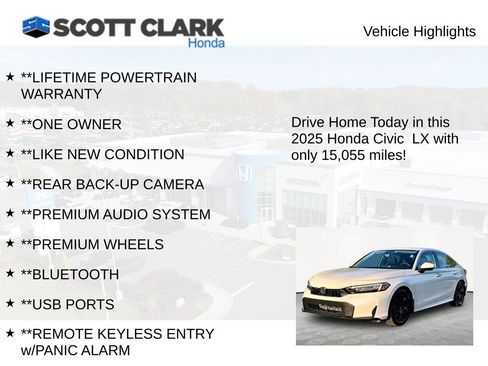 Used 2025 Honda Civic LX image 11