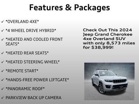 Used 2024 Jeep Grand Cherokee Overland w/ Trailer Tow Package image 4