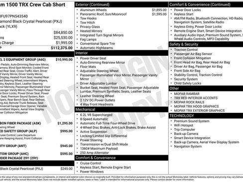 Used 2023 RAM 1500 TRX w/ TRX Level 2 Equipment Group AWD/4WD image 31