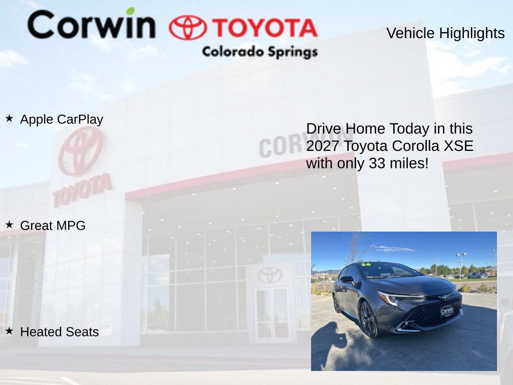 Used 2027 Toyota Corolla XSE FWD image 8