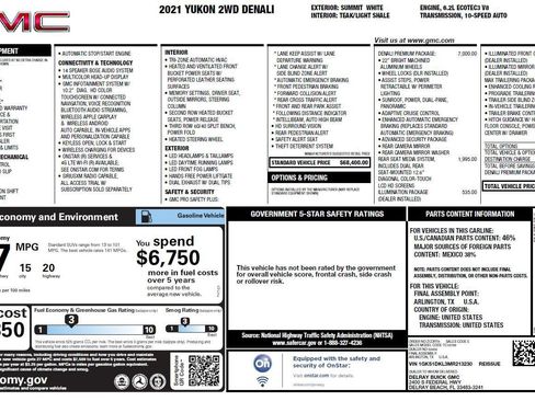 Certified 2021 GMC Yukon Denali w/ Denali Premium Package RWD image 4