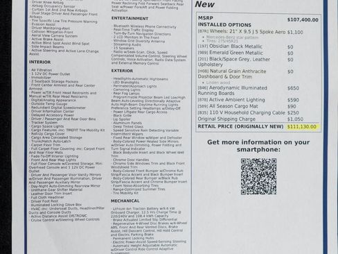 Used 2023 Mercedes-Benz EQS 450+ 4MATIC SUV image 52