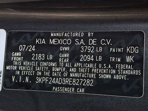 Certified 2024 Kia Forte LXS w/ LXS Technology Package FWD image 26