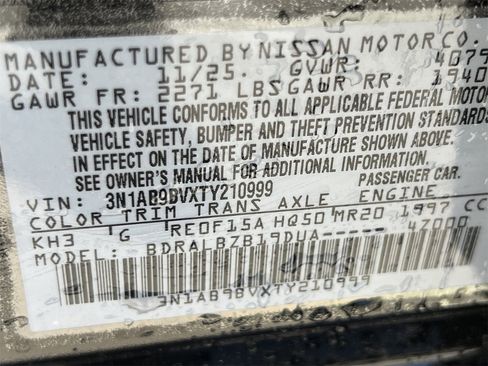 New 2026 Nissan Sentra S w/ Floor Mat Package image 16