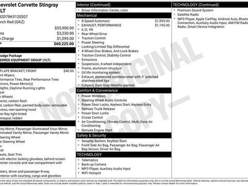 Used 2019 Chevrolet Corvette Stingray Coupe w/ 1LT RWD image 7