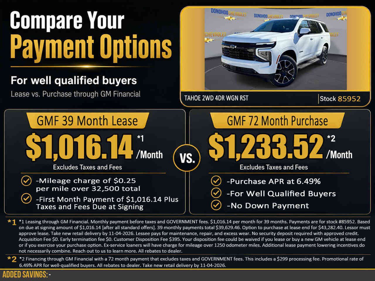 New 2027 Chevrolet Tahoe RST w/ Comfort Package RWD image 2