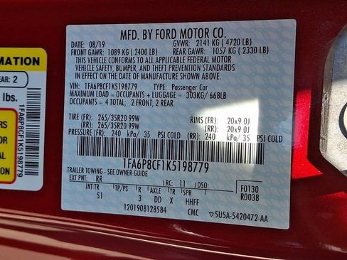 Used 2019 Ford Mustang GT Premium w/ Equipment Group 401A RWD image 27