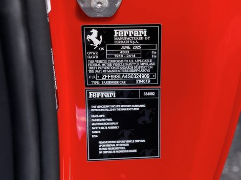 Used 2025 Ferrari 296 GTB RWD image 24