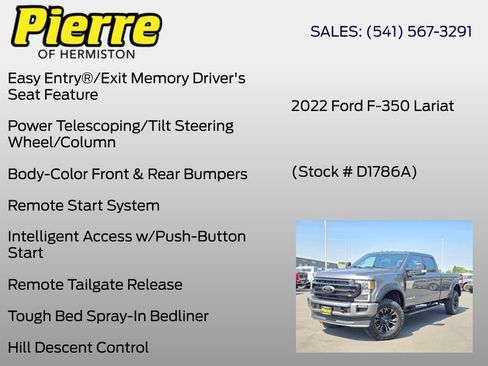 Used 2022 Ford F350 Lariat w/ Black Appearance Package AWD/4WD image 30