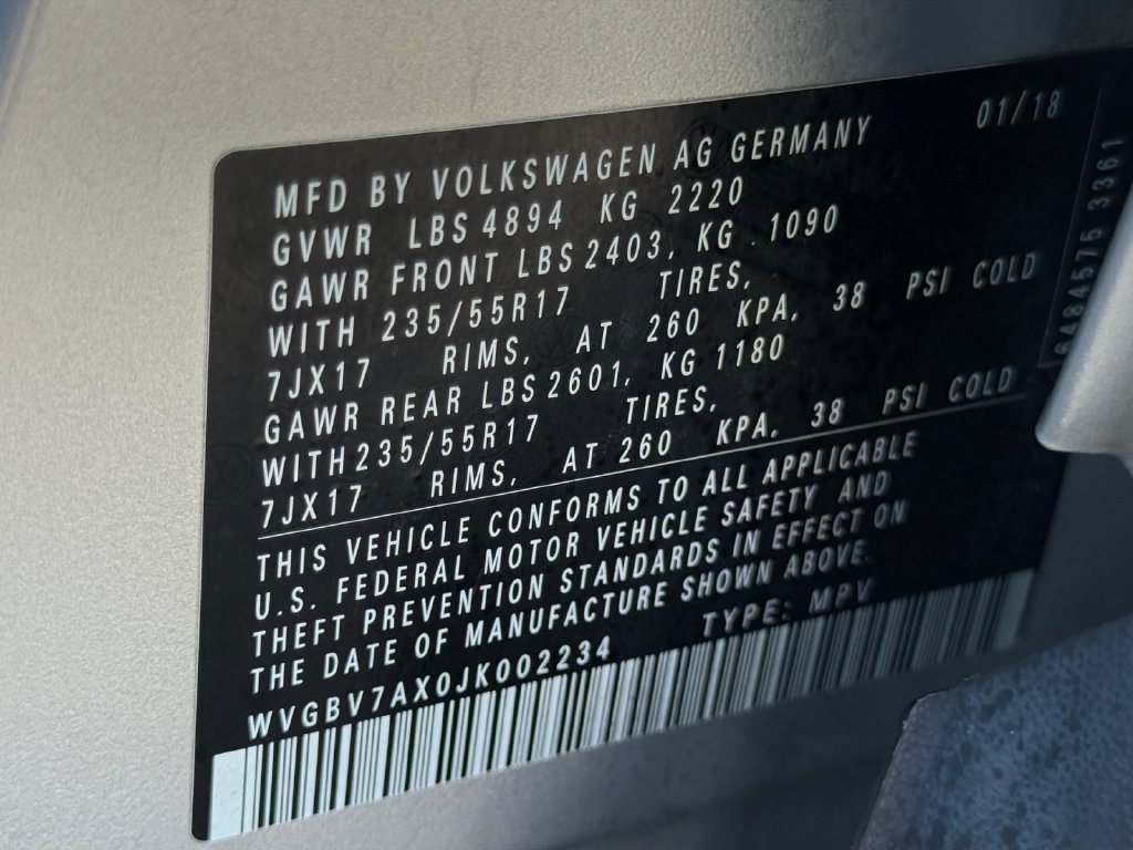 Used 2018 Volkswagen Tiguan Limited w/ Premium Package AWD/4WD image 25