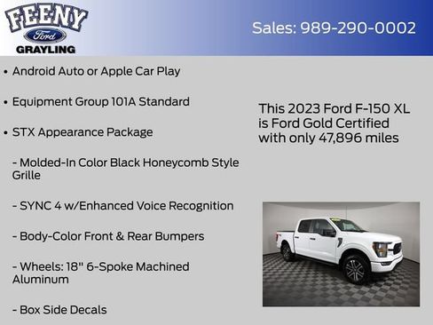 Certified 2023 Ford F150 XL w/ STX Appearance Package AWD/4WD image 8
