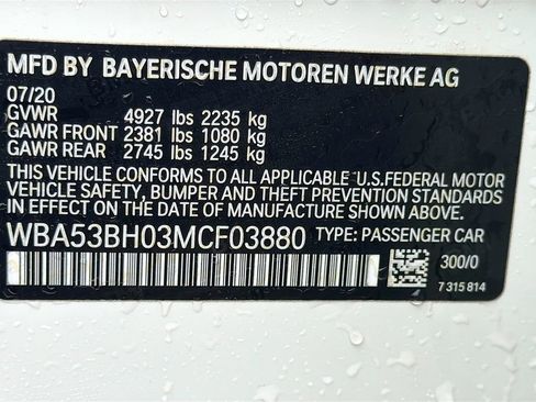 Used 2021 BMW 530i w/ Convenience Package image 45