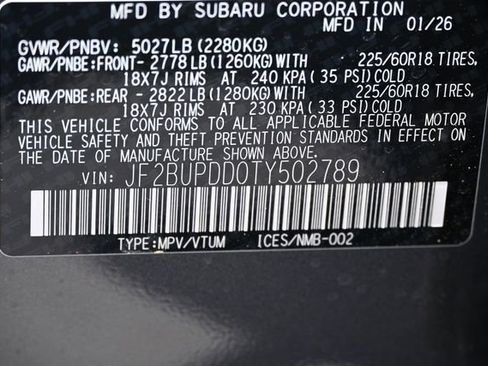 New 2026 Subaru Outback Limited AWD/4WD image 21
