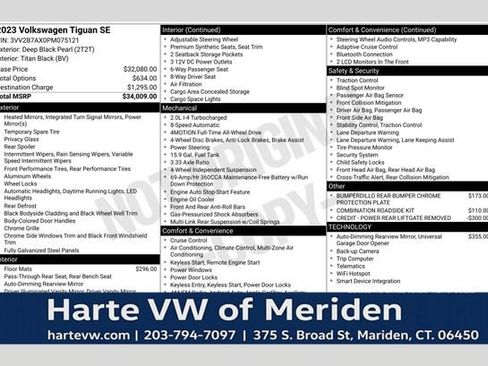 Used 2023 Volkswagen Tiguan SE image 1