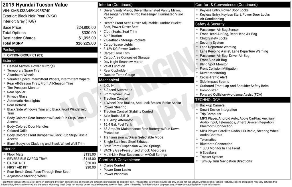 Used 2019 Hyundai Tucson Value FWD image 29